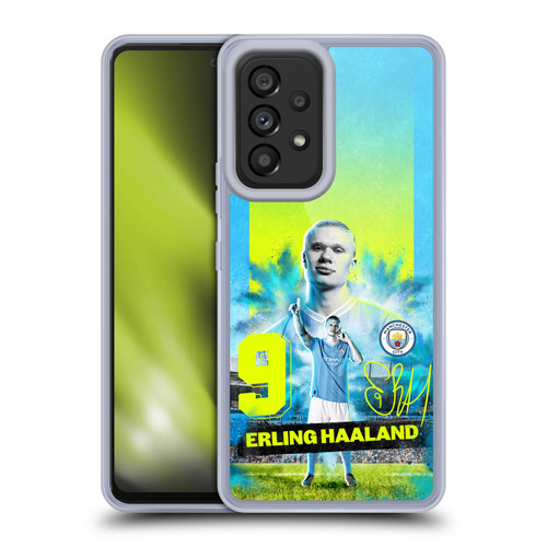 Manchester City Man City FC 2023/24 First Team Erling Haaland Soft Gel Case for Samsung Galaxy A53 5G (2022)