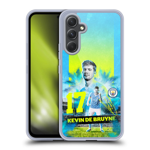 Manchester City Man City FC 2023/24 First Team Kevin De Bruyne Soft Gel Case for Samsung Galaxy A54 5G