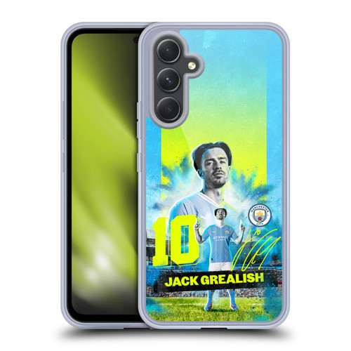 Manchester City Man City FC 2023/24 First Team Jack Grealish Soft Gel Case for Samsung Galaxy A54 5G