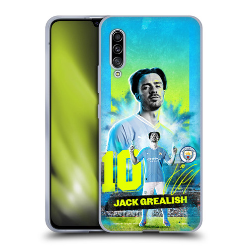 Manchester City Man City FC 2023/24 First Team Jack Grealish Soft Gel Case for Samsung Galaxy A90 5G (2019)