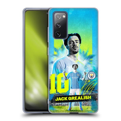 Manchester City Man City FC 2023/24 First Team Jack Grealish Soft Gel Case for Samsung Galaxy S20 FE / 5G