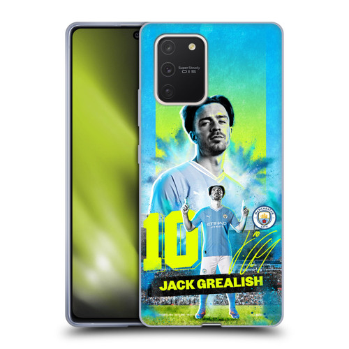 Manchester City Man City FC 2023/24 First Team Jack Grealish Soft Gel Case for Samsung Galaxy S10 Lite