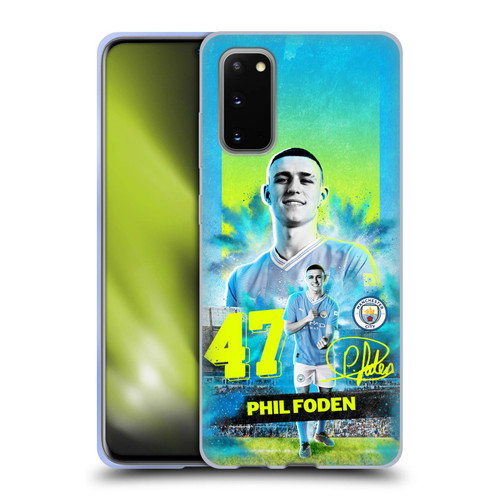 Manchester City Man City FC 2023/24 First Team Phil Foden Soft Gel Case for Samsung Galaxy S20 / S20 5G
