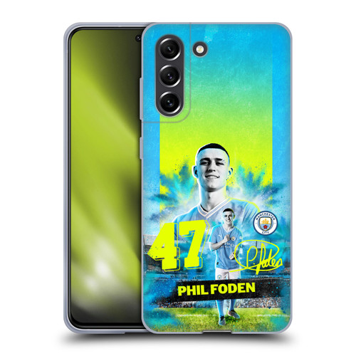 Manchester City Man City FC 2023/24 First Team Phil Foden Soft Gel Case for Samsung Galaxy S21 FE 5G