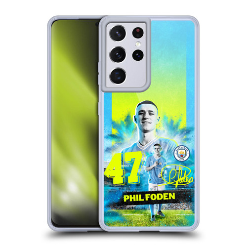 Manchester City Man City FC 2023/24 First Team Phil Foden Soft Gel Case for Samsung Galaxy S21 Ultra 5G