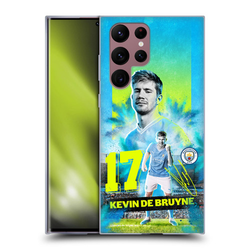 Manchester City Man City FC 2023/24 First Team Kevin De Bruyne Soft Gel Case for Samsung Galaxy S22 Ultra 5G
