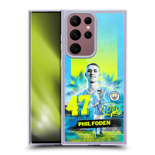 Manchester City Man City FC 2023/24 First Team Phil Foden Soft Gel Case for Samsung Galaxy S22 Ultra 5G