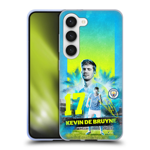 Manchester City Man City FC 2023/24 First Team Kevin De Bruyne Soft Gel Case for Samsung Galaxy S23 5G