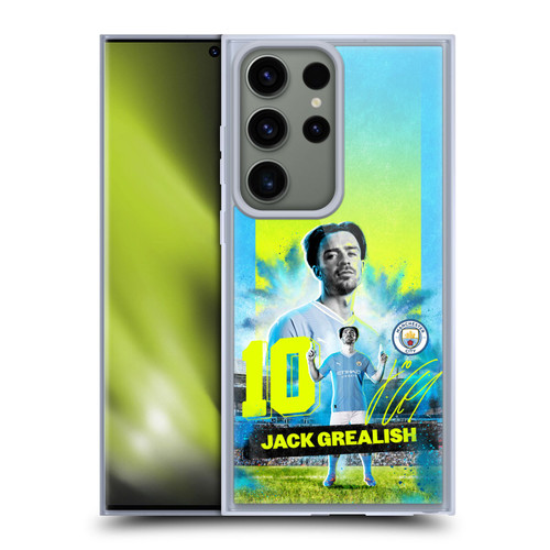 Manchester City Man City FC 2023/24 First Team Jack Grealish Soft Gel Case for Samsung Galaxy S23 Ultra 5G