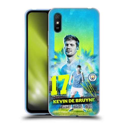 Manchester City Man City FC 2023/24 First Team Kevin De Bruyne Soft Gel Case for Xiaomi Redmi 9A / Redmi 9AT