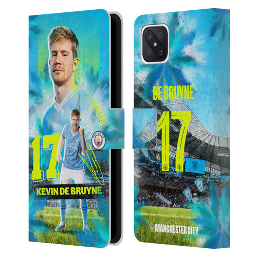 Manchester City Man City FC 2023/24 First Team Kevin De Bruyne Leather Book Wallet Case Cover For OPPO Reno4 Z 5G