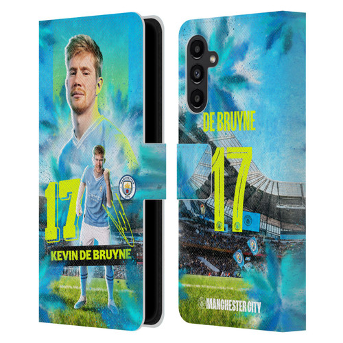 Manchester City Man City FC 2023/24 First Team Kevin De Bruyne Leather Book Wallet Case Cover For Samsung Galaxy A13 5G (2021)