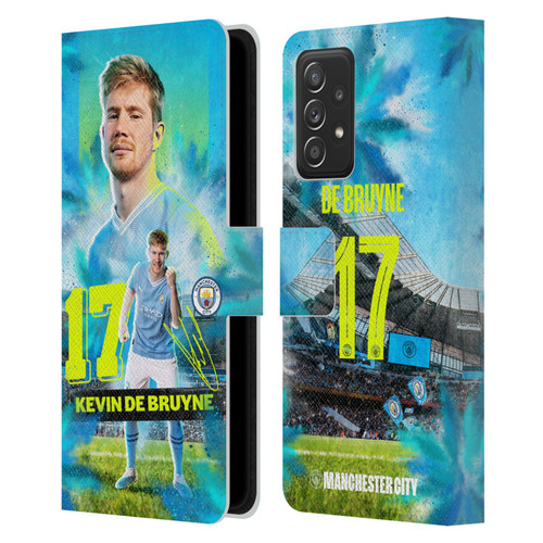 Manchester City Man City FC 2023/24 First Team Kevin De Bruyne Leather Book Wallet Case Cover For Samsung Galaxy A53 5G (2022)