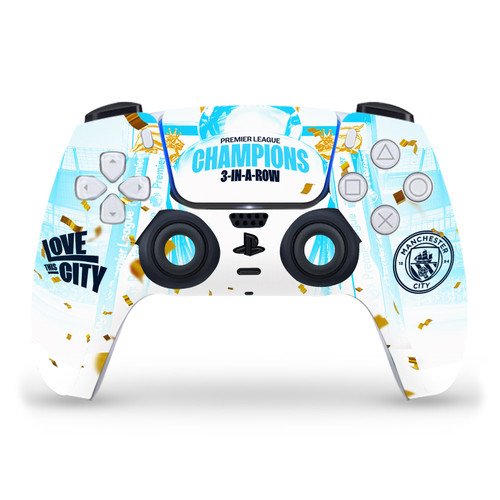 Manchester City Man City FC 2023 Champions Team Poster Vinyl Sticker Skin Decal Cover for Sony PS5 Sony DualSense Controller