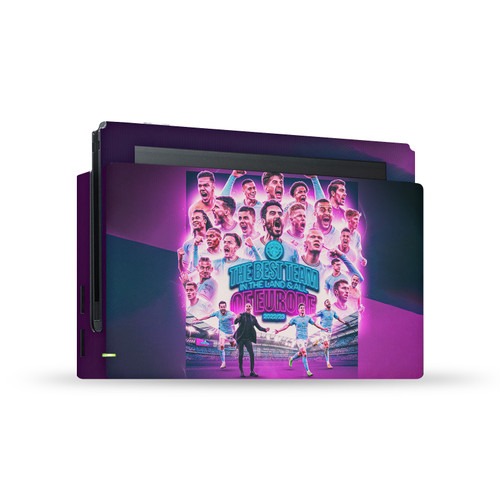 Manchester City Man City FC 2023 Champions of Europe Team Graphics Vinyl Sticker Skin Decal Cover for Nintendo Switch Console & Dock