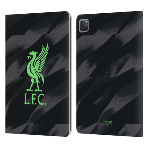 Liverpool Football Club 2023/24 Home Goalkeeper Kit Leather Book Wallet Case Cover For Apple iPad Pro 11 2020 / 2021 / 2022