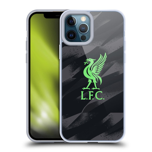 Liverpool Football Club 2023/24 Home Goalkeeper Kit Soft Gel Case for Apple iPhone 12 Pro Max