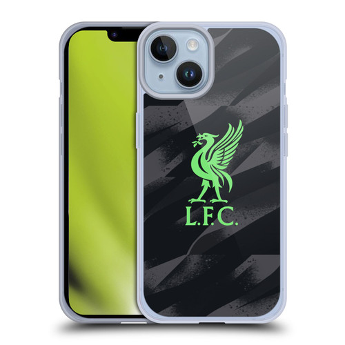 Liverpool Football Club 2023/24 Home Goalkeeper Kit Soft Gel Case for Apple iPhone 14