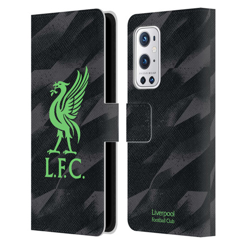Liverpool Football Club 2023/24 Home Goalkeeper Kit Leather Book Wallet Case Cover For OnePlus 9 Pro