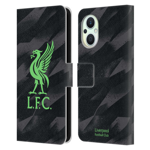 Liverpool Football Club 2023/24 Home Goalkeeper Kit Leather Book Wallet Case Cover For OPPO Reno8 Lite