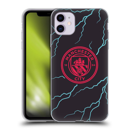 Manchester City Man City FC 2023/24 Badge Kit Third Soft Gel Case for Apple iPhone 11
