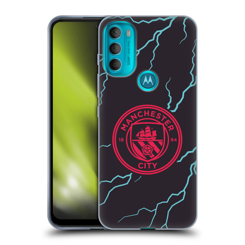 Manchester City Man City FC 2023/24 Badge Kit Third Soft Gel Case for Motorola Moto G71 5G