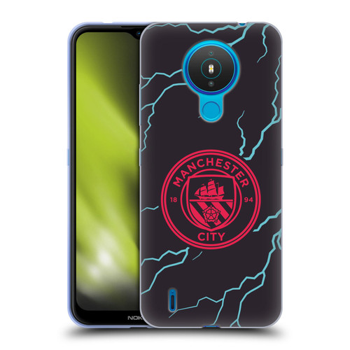 Manchester City Man City FC 2023/24 Badge Kit Third Soft Gel Case for Nokia 1.4