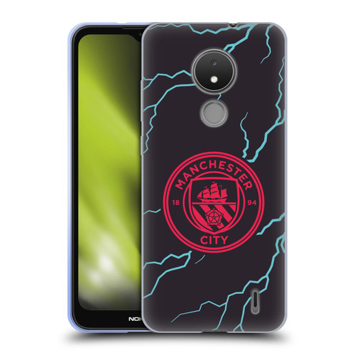 Manchester City Man City FC 2023/24 Badge Kit Third Soft Gel Case for Nokia C21
