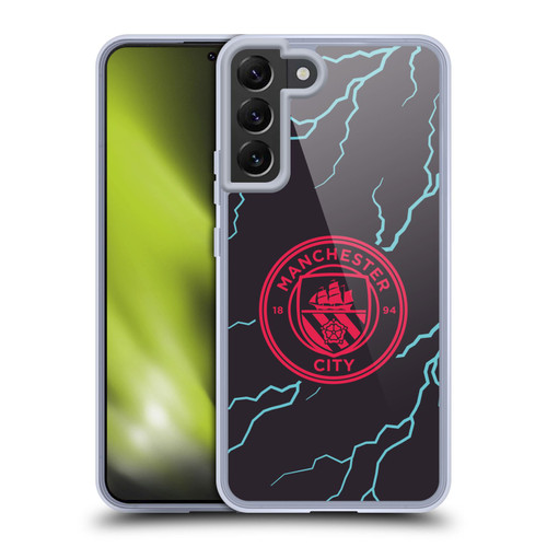 Manchester City Man City FC 2023/24 Badge Kit Third Soft Gel Case for Samsung Galaxy S22+ 5G