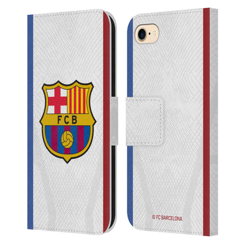 FC Barcelona 2023/24 Crest Kit Away Leather Book Wallet Case Cover For Apple iPhone 7 / 8 / SE 2020 & 2022