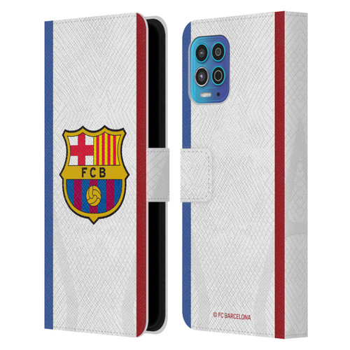 FC Barcelona 2023/24 Crest Kit Away Leather Book Wallet Case Cover For Motorola Moto G100