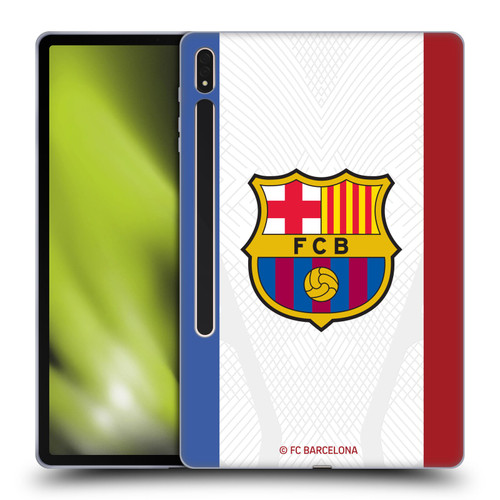 FC Barcelona 2023/24 Crest Kit Away Soft Gel Case for Samsung Galaxy Tab S8 Plus