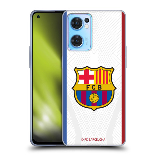 FC Barcelona 2023/24 Crest Kit Away Soft Gel Case for OPPO Reno7 5G / Find X5 Lite