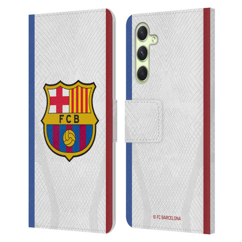 FC Barcelona 2023/24 Crest Kit Away Leather Book Wallet Case Cover For Samsung Galaxy A54 5G