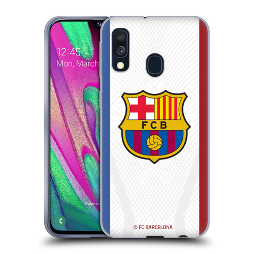 FC Barcelona 2023/24 Crest Kit Away Soft Gel Case for Samsung Galaxy A40 (2019)