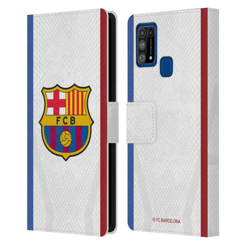 FC Barcelona 2023/24 Crest Kit Away Leather Book Wallet Case Cover For Samsung Galaxy M31 (2020)