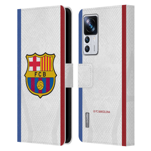 FC Barcelona 2023/24 Crest Kit Away Leather Book Wallet Case Cover For Xiaomi 12T Pro