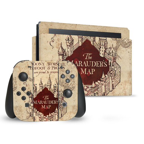Harry Potter Graphics The Marauder's Map Vinyl Sticker Skin Decal Cover for Nintendo Switch Bundle