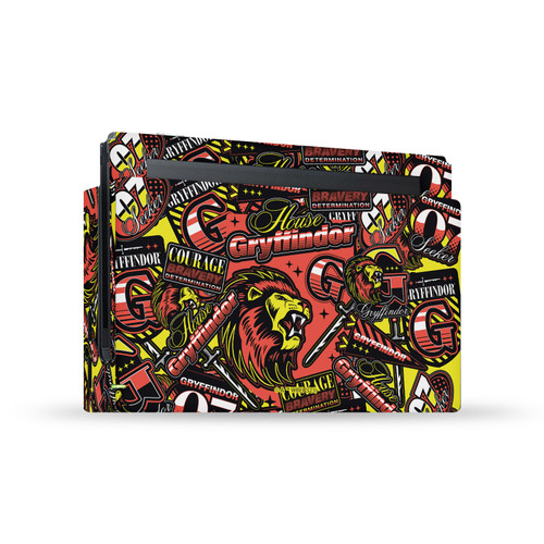 Harry Potter Graphics Gryffindor Pattern Vinyl Sticker Skin Decal Cover for Nintendo Switch Console & Dock