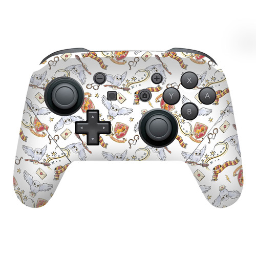 Harry Potter Graphics Hedwig Owl Pattern Vinyl Sticker Skin Decal Cover for Nintendo Switch Pro Controller