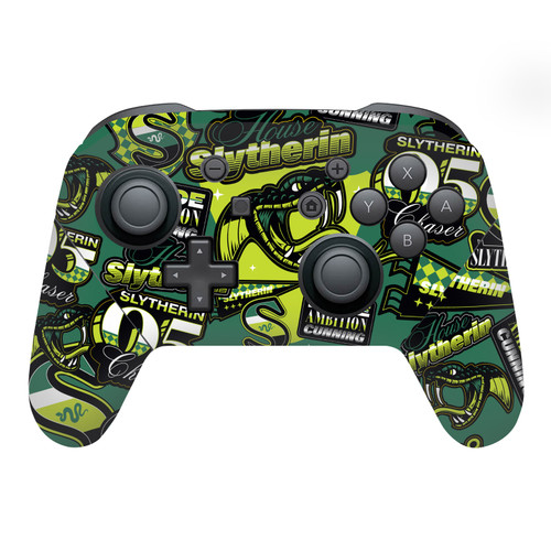 Harry Potter Graphics Slytherin Pattern Vinyl Sticker Skin Decal Cover for Nintendo Switch Pro Controller