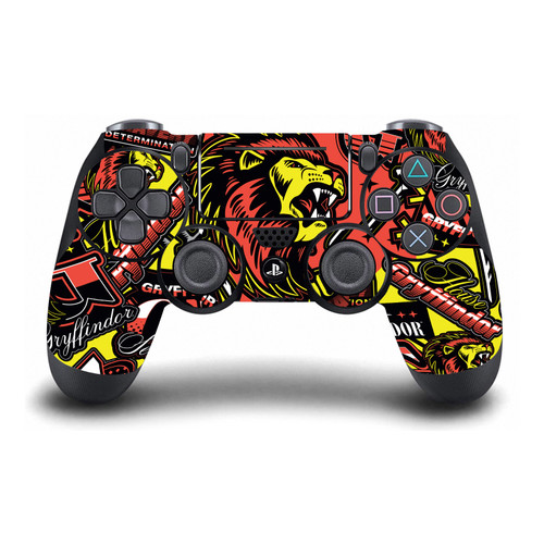 Harry Potter Graphics Gryffindor Pattern Vinyl Sticker Skin Decal Cover for Sony DualShock 4 Controller