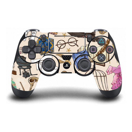 Harry Potter Graphics Hogwarts Pattern Vinyl Sticker Skin Decal Cover for Sony DualShock 4 Controller
