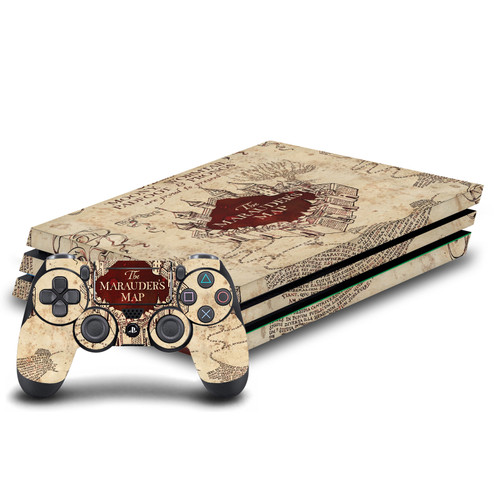 Harry Potter Graphics The Marauder's Map Vinyl Sticker Skin Decal Cover for Sony PS4 Pro Bundle