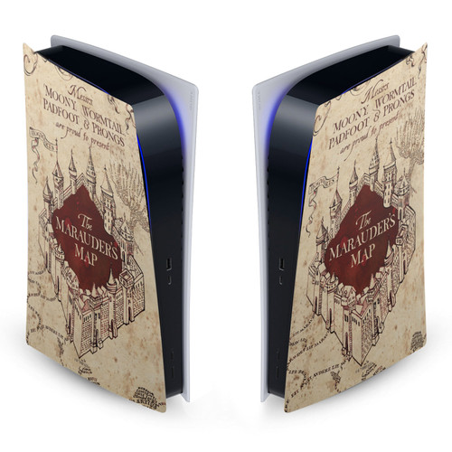 Harry Potter Graphics The Marauder's Map Vinyl Sticker Skin Decal Cover for Sony PS5 Digital Edition Console