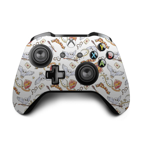 Harry Potter Graphics Hedwig Owl Pattern Vinyl Sticker Skin Decal Cover for Microsoft Xbox One S / X Controller
