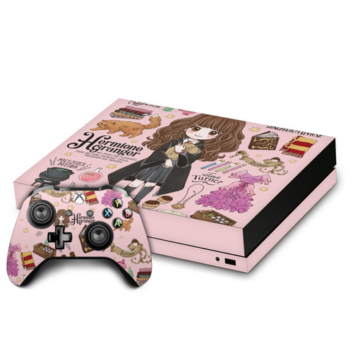 Harry Potter Graphics Hermione Pattern Vinyl Sticker Skin Decal Cover for Microsoft Xbox One X Bundle