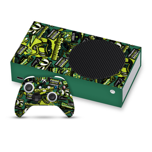 Harry Potter Graphics Slytherin Pattern Vinyl Sticker Skin Decal Cover for Microsoft Series S Console & Controller