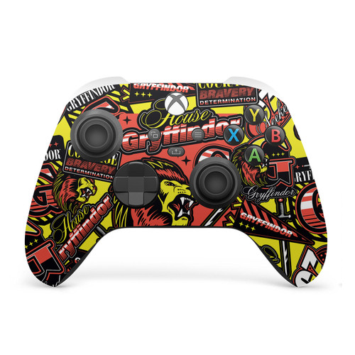 Harry Potter Graphics Gryffindor Pattern Vinyl Sticker Skin Decal Cover for Microsoft Xbox Series X / Series S Controller
