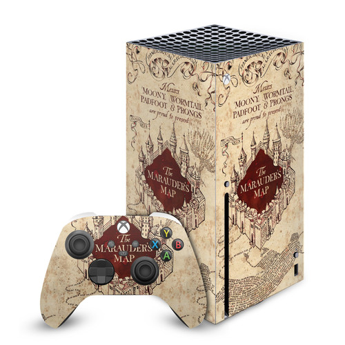 Harry Potter Graphics The Marauder's Map Vinyl Sticker Skin Decal Cover for Microsoft Series X Console & Controller